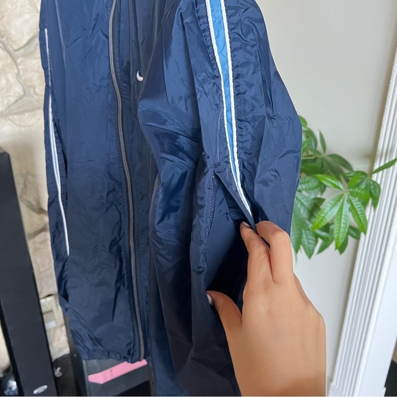 Vintage Y2K Nike Navy Blue Windbreaker Size XXL - Picture 2 of 7